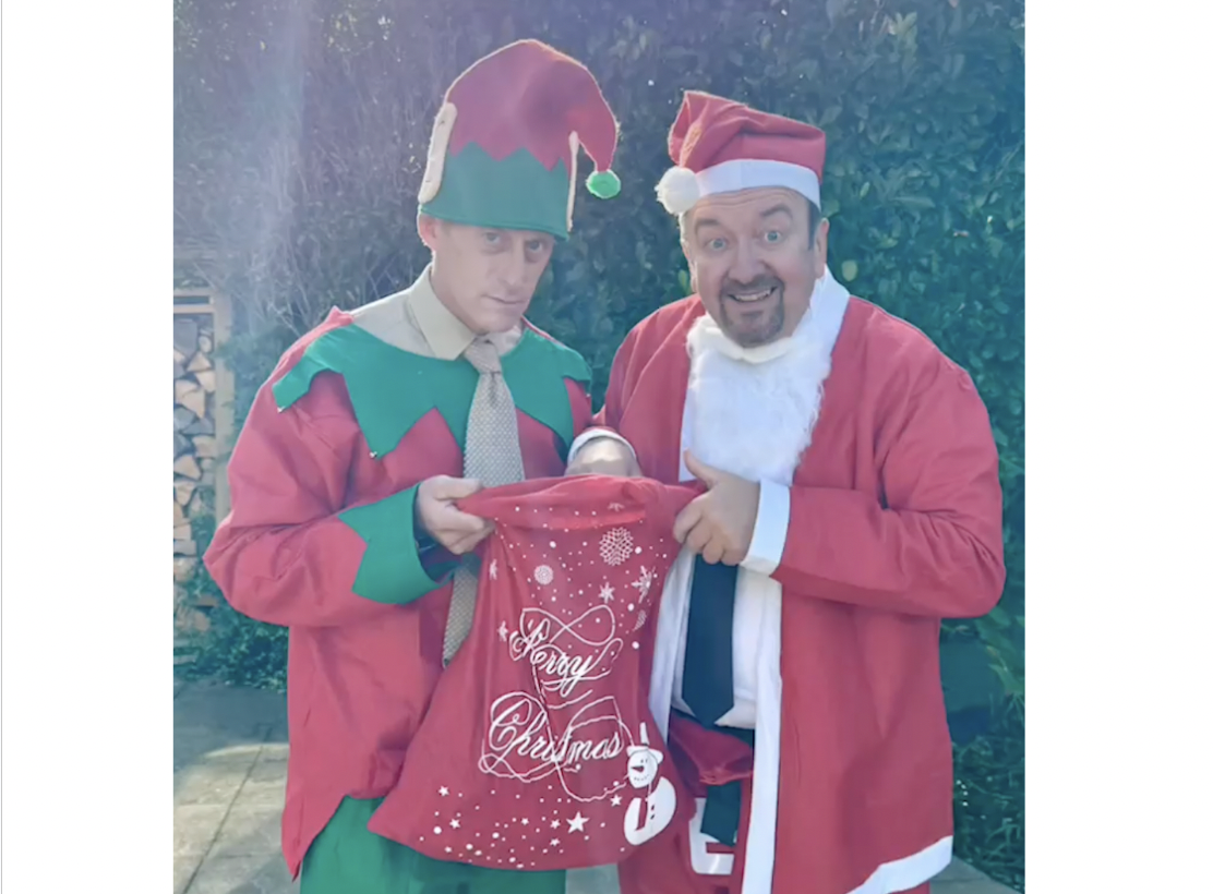 Brent-A-Claus and Gar-Elf